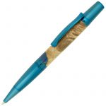Maple Leaf twist pen blue titanium
