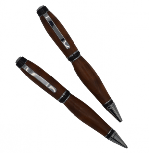 Budget Cigar pen & pencil set chrome Redwood